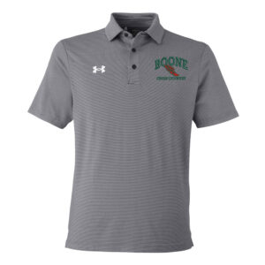 Boone Cross Country Under Armour DRIVE Team Stripe Premium Polo – BLACK