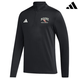 Boone Cross Country Adidas 1/2 zip golf jacket – Black
