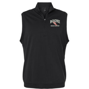 Boone Cross Country Men’s Club Quarter-Zip Vest-Black