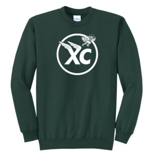 Boone Cross Country Unisex Fleece Crewneck Sweatshirt-Dark Green