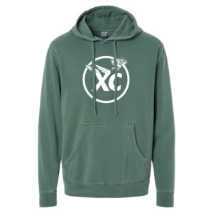 Boone Cross Country Unisex Independent Trading Midweight-Pigment Dyed hooded sweatshirt-Alpine Green