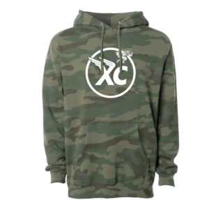 Boone Cross Country Independent Trading Co.Camo Pattern  Hooded Pullover Sweatshirt Unisex-Forest Camo