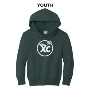 Boone Cross Country Youth Fleece Hooded Sweatshirt-Dark Green