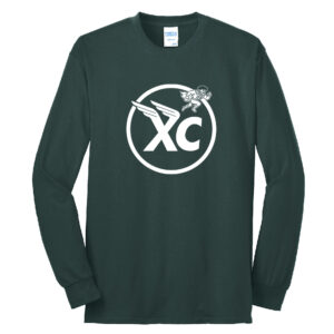 Boone Cross Country Unisex Cotton Long Sleeve Tee-Dark Green