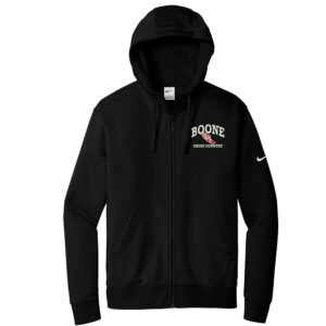 Boone Cross Country Nike Club Fleece Sleeve Swoosh Full-Zip Hoodie Men-Black