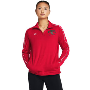 Boone Cross Country Under Armour Women’s UA Command Warm Up 1/4 Zip- Red/White