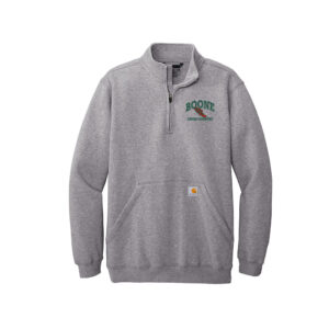 Boone Cross Country Carhartt Men Midweight 1/4-Zip Mock Neck Sweatshirt-Heather Grey