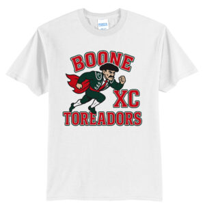 Boone Cross Country Unisex Short Sleeve Tee-White