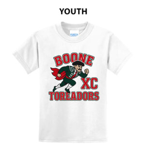 Boone Cross Country Youth Short Sleeve Tee-White