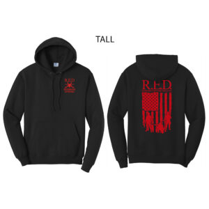 Bravo Co Tall Fleece Hooded Sweatshirt-Black