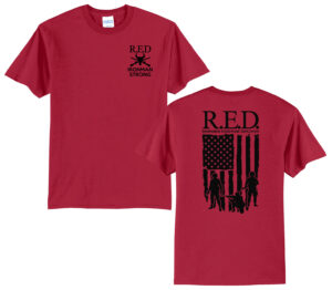Bravo Co Unsiex Short Sleeve Tee-Red