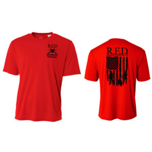 Bravo Co Adult Loose Fit Cooling Performance Tshirt -Scarlet