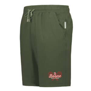 Boone Girls Tennis Men Holloway Ventura Soft Knit Shorts-Olive