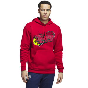 Boone Girls Tennis Adidas Fleece Hooded Sweatshirt- Power Red