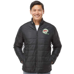 Boone Football Adidas puffer jacket w/ 3 stripe side panels Men-Black