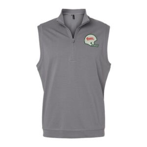 Boone Football Men’s Club Quarter-Zip Vest-Grey Three