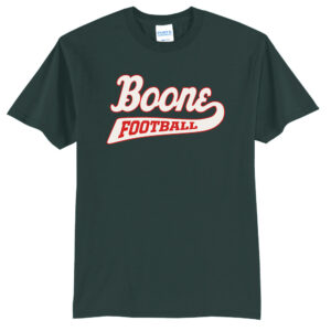 Boone Football Unisex Short Sleeve Tee-Dark Green