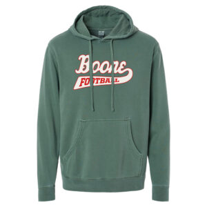 Boone Football Unisex Independent Trading Midweight-Pigment Dyed hooded sweatshirt-Alpine Green