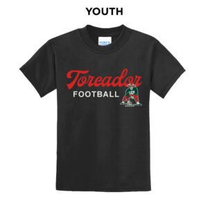 Boone Football Youth Short Sleeve Tee-Black
