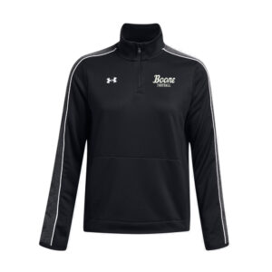 Boone Football Under Armour Women’s UA Command Warm Up 1/4 Zip- Black/White