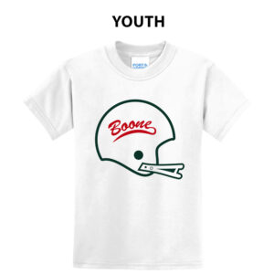 Boone Football Youth Short Sleeve Tee-White