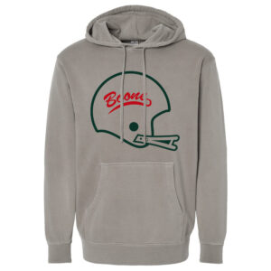 Boone Football Unisex Midweight Pigment-Dyed Hooded Sweatshirt -Cement