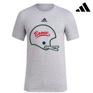 Boone Football Adidas Fresh Badge of Sport short sleeve Unisex ringspun cotton Tee – Medium Grey Heather (M-3x)