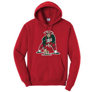 Boone Football Unisex Fleece Hooded Sweatshirt-Red