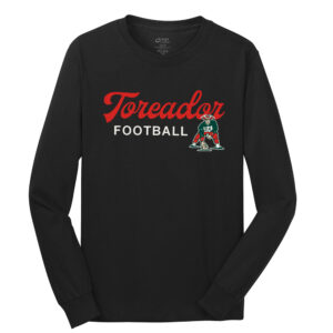 Boone Football Unisex Cotton Long Sleeve Tee-Black
