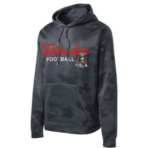 Boone Football Sport-Tek Sport-Wick CamoHex Fleece Hooded Pullover Adult-Dark Grey Smoke