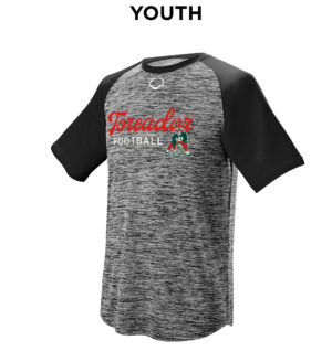 Boone Football Evoshield YOUTH E304 performance color block short sleeve performance shirt-Black