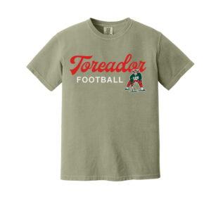 Boone Football Comfort Colors Pigment Dyed Short Sleeve Shirt-Sandstone