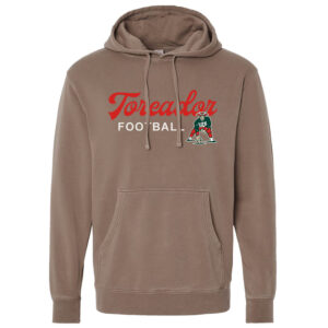 Boone Football Independent Trading Midweight-Pigment Dyed hooded sweatshirt Unisex-Clay