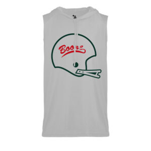 Boone Football Badger B-Core Sleeveless Hood Tee Men-Silver