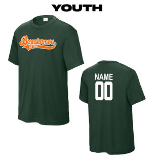 02. Barnstormers Softball Sport-Tek Youth Competitor Performance Tee-Forest Green