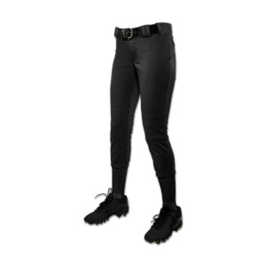 03. Champro Tournament Womens Low Rise Softball Pant -Black