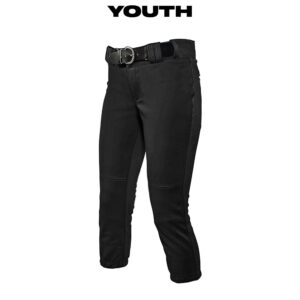 04. Champro Tournament Girls Youth Low Rise Softball Pant-Black