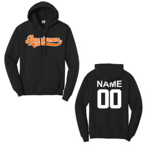 06. Barnstormers Softball Unisex Hooded Sweatshirt-Black