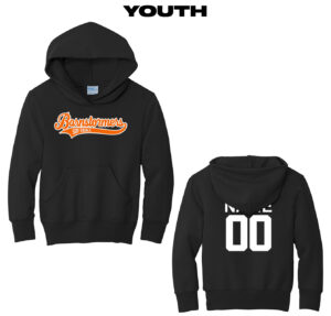 07. Barnstormers Softball Youth Hooded Sweatshirt-Black