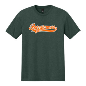 19. Barnstormers Softball Triblend Short Sleeve Tee-Heathered Forest Green