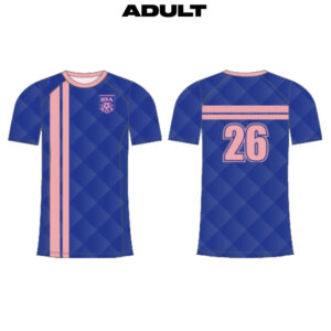BSA Sublimated Adult Soccer Jersey-Royal/Light Pink – Fabric 0 ADULT