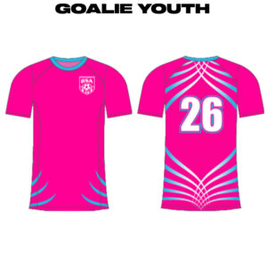 BSA Sublimated YOUTH Soccer Jersey-Pink FL – Fabric 0 GOALIE YOUTH