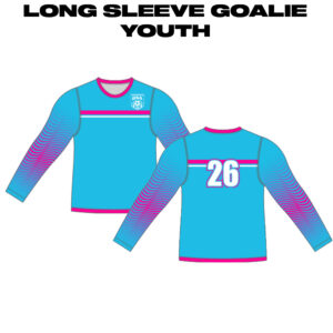 BSA Sublimated YOUTH Goalie Soccer Jersey-Elec. Blue-Fabric 0 LONG SLEEVE GOALIE YOUTH