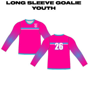 BSA Sublimated YOUTH Goalie Soccer Jersey-Pink FL-Fabric 0 LONG SLEEVE GOALIE YOUTH