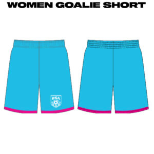 BSA Sublimated Women’s 4″ Inseam Soccer Short-Elec. Blue-Fabric 0 WOMEN GOALIE SHORT