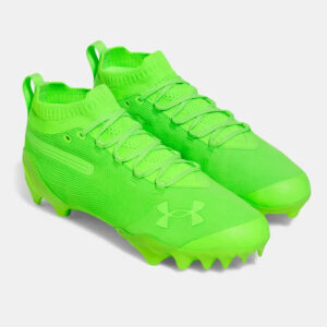 Men’s UA Spotlight Pro Suede Football Cleats – Neon Green