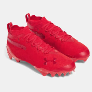 Men’s UA Spotlight Pro Suede Football Cleats – Red