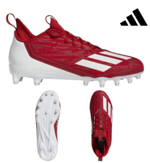 Adidas ADIZERO SCORCH Football Shoe/cleats -Power Red/white
