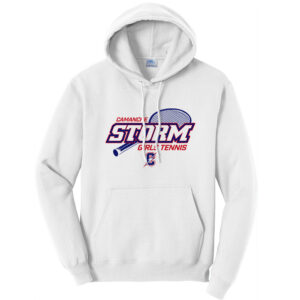 Camanche Girls Tennis Unisex Fleece Hooded Sweatshirt-White