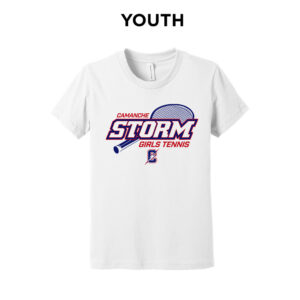 Camanche Girls Tennis Youth Premium Short Sleeve Tee-White